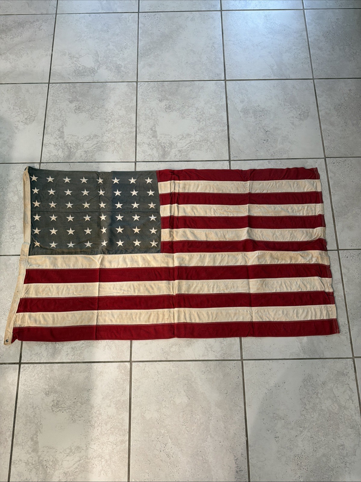 Vintage 48 Star US American Flag Historical Memorabilia 1912-1959