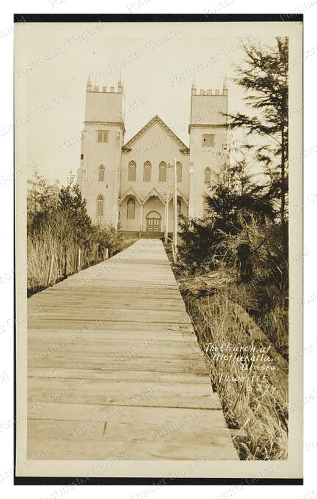 Metlakatla Alaska Church Standard Postcard COPY RPPC Metlakatla Alaska Church Standard Postcard COPY RPPC