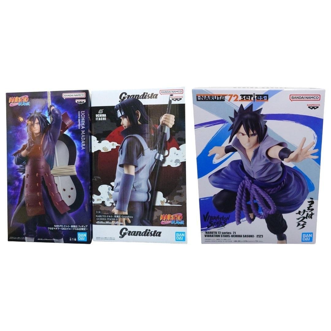 NARUTO Uchiha Sasuke Itachi Madara Grandista 3 piece Set NARUTO Uchiha Sasuke Itachi Madara Grandista 3 piece Set