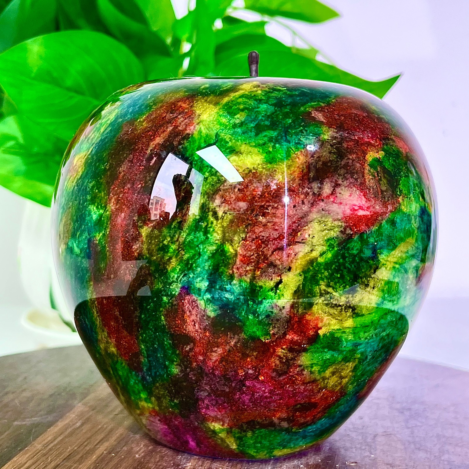 7.91LB High quality colored apple shapes and home decoration specimens 7.91LB High quality colored apple shapes and home decoration specimens