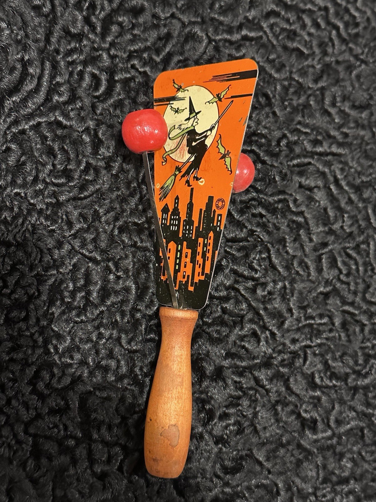 Rare Vintage Halloween T. Cohn Putty Knife Noisemaker Rare Vintage Halloween T. Cohn Putty Knife Noisemaker