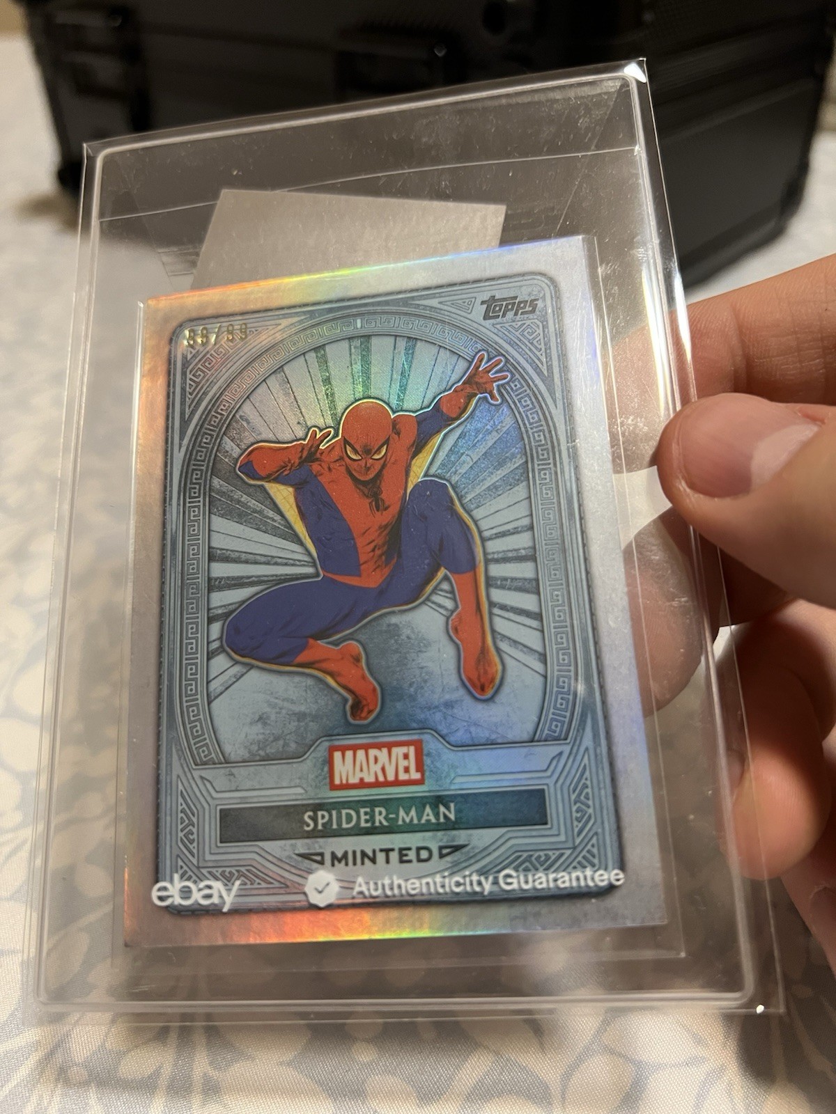 2025 Topps Marvel Minted Spider-man Platinum Refractor #99/99 Bookend Match 2025 Topps Marvel Minted Spider-man Platinum Refractor #99/99 Bookend Match