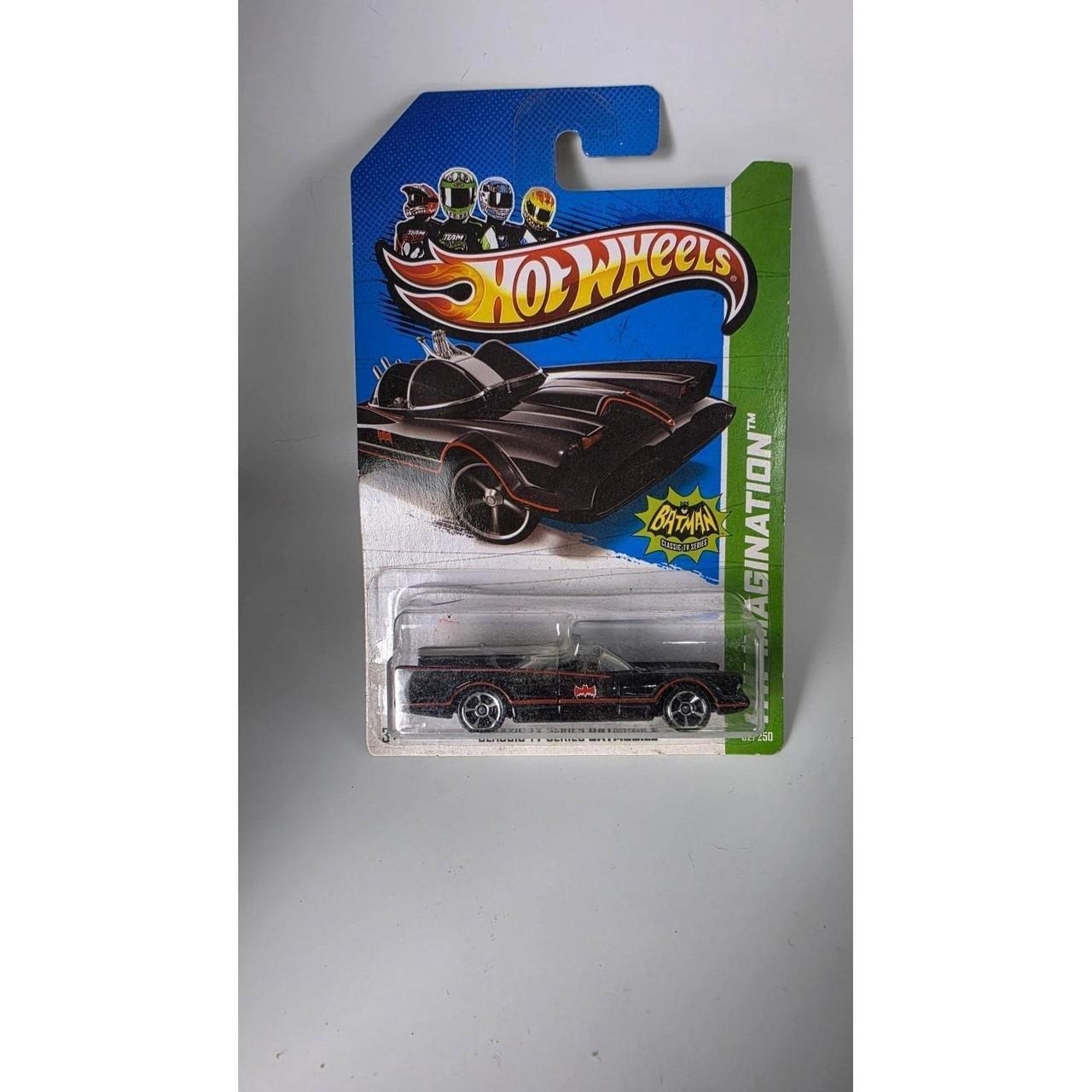 Hot Wheels Imagination Classic TV Series Batmobile Black Diecast Toy Car 1:64 Hot Wheels Imagination Classic TV Series Batmobile Black Diecast Toy Car 1:64