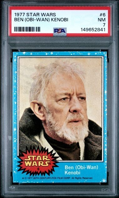 1977 STAR WARS Ben (Obi-Wan) Kenobi #6 PSA 7 1977 STAR WARS Ben (Obi-Wan) Kenobi #6 PSA 7