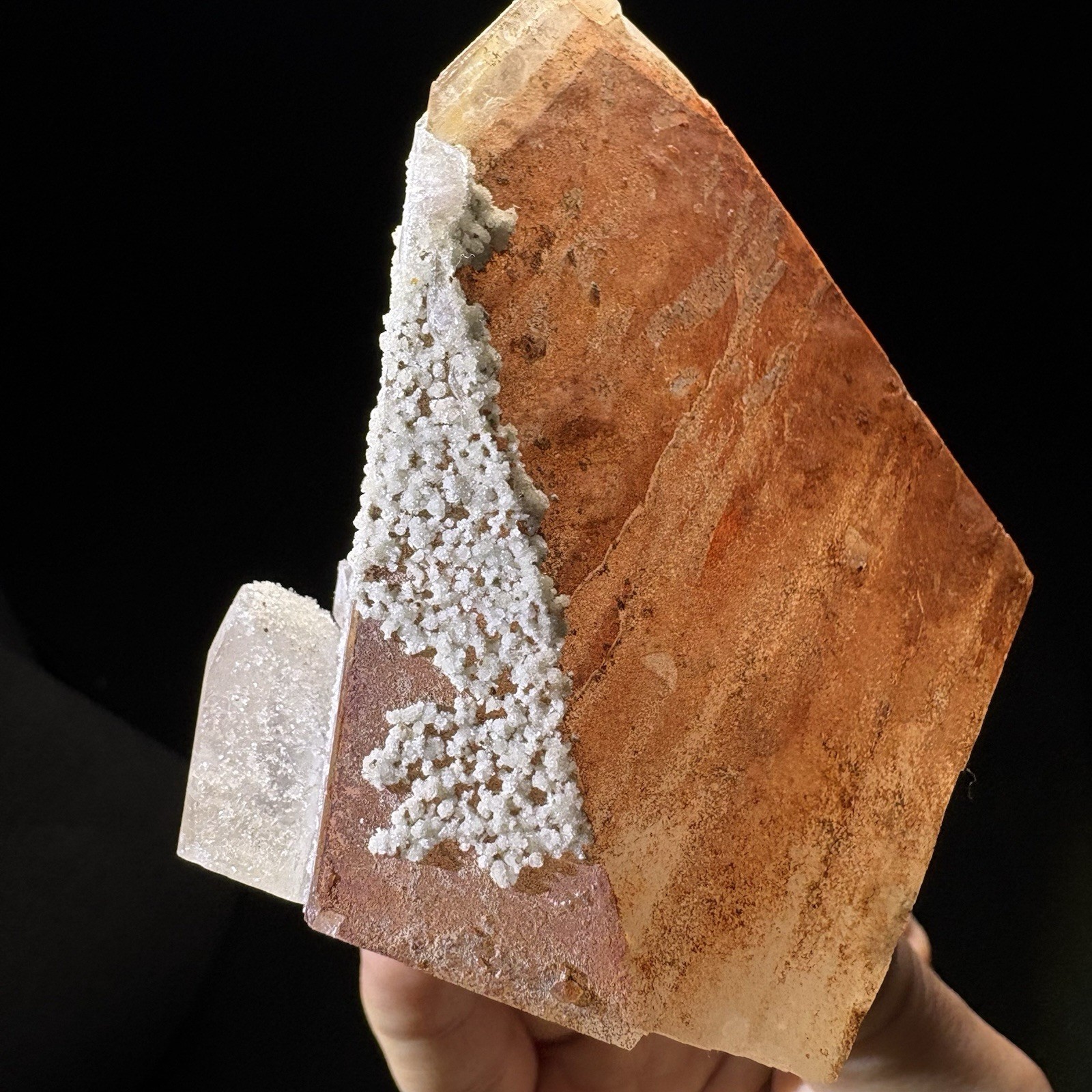 Natural Red Pyramid Calcite Crystal Raw Mineral Specimen Energy Chakra Cleanser Natural Red Pyramid Calcite Crystal Raw Mineral Specimen Energy Chakra Cleanser