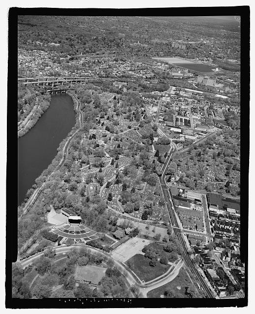 Philadelphia PA Laurel Hill Cemetery Aerial View 1900s John Notch amp Dam Philadelphia PA Laurel Hill Cemetery Aerial View 1900s John Notch amp Dam