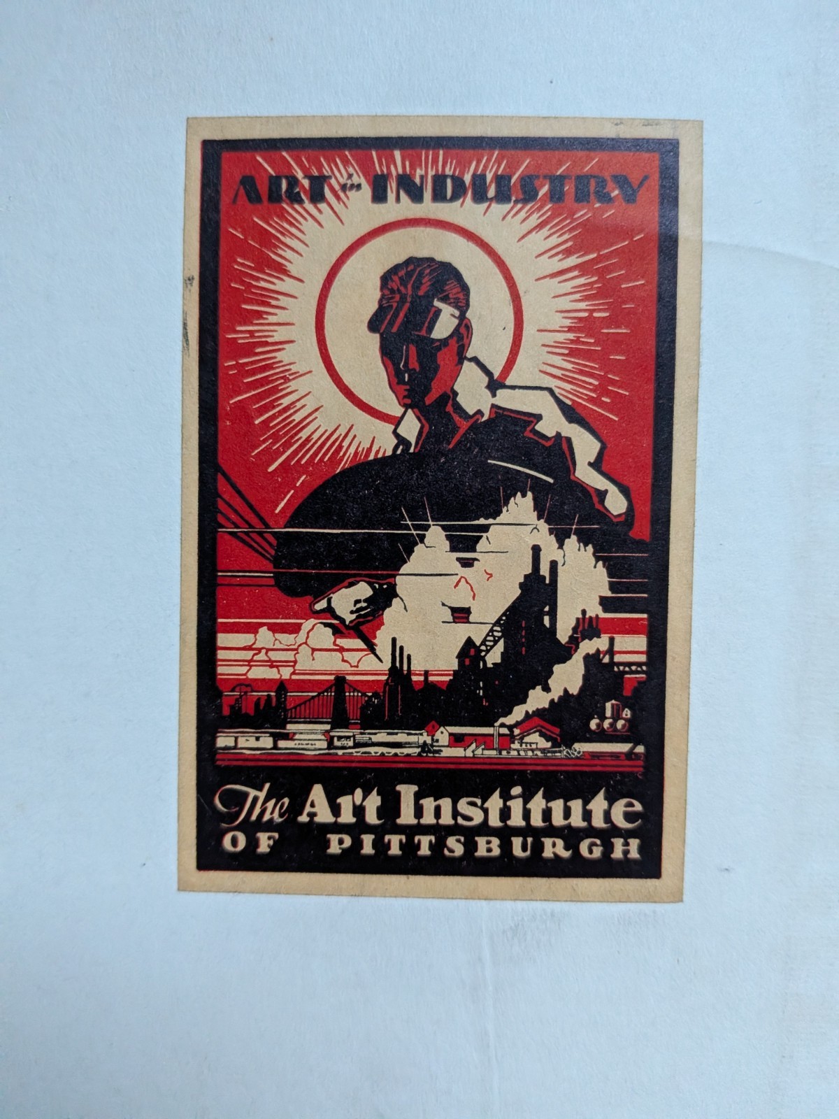 J. Howard Miller? 1943 WWII US steel Art institute Pittsburgh poster book plate