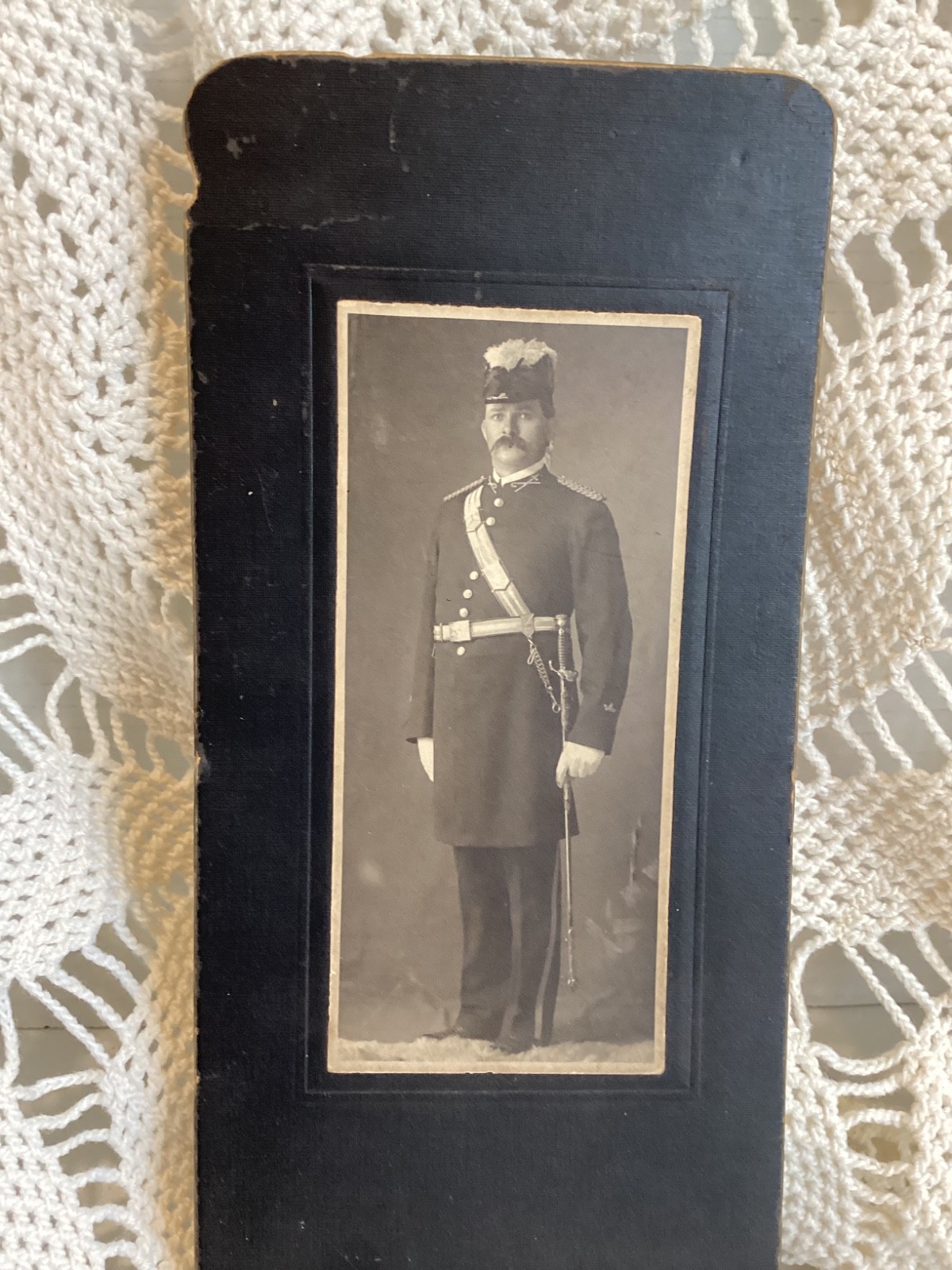 Antique 1800s Cabinet Card Handsome Gentleman Mustache Military Uniform Photo Antique 1800s Cabinet Card Handsome Gentleman Mustache Military Uniform Photo