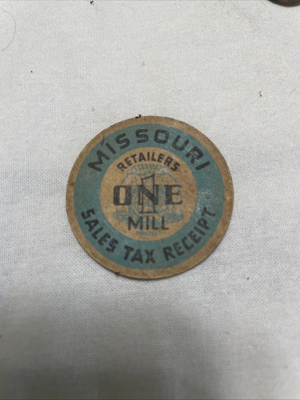 Missouri Sales Tax Receipt 1 Mill Missouri Sales Tax Receipt 1 Mill