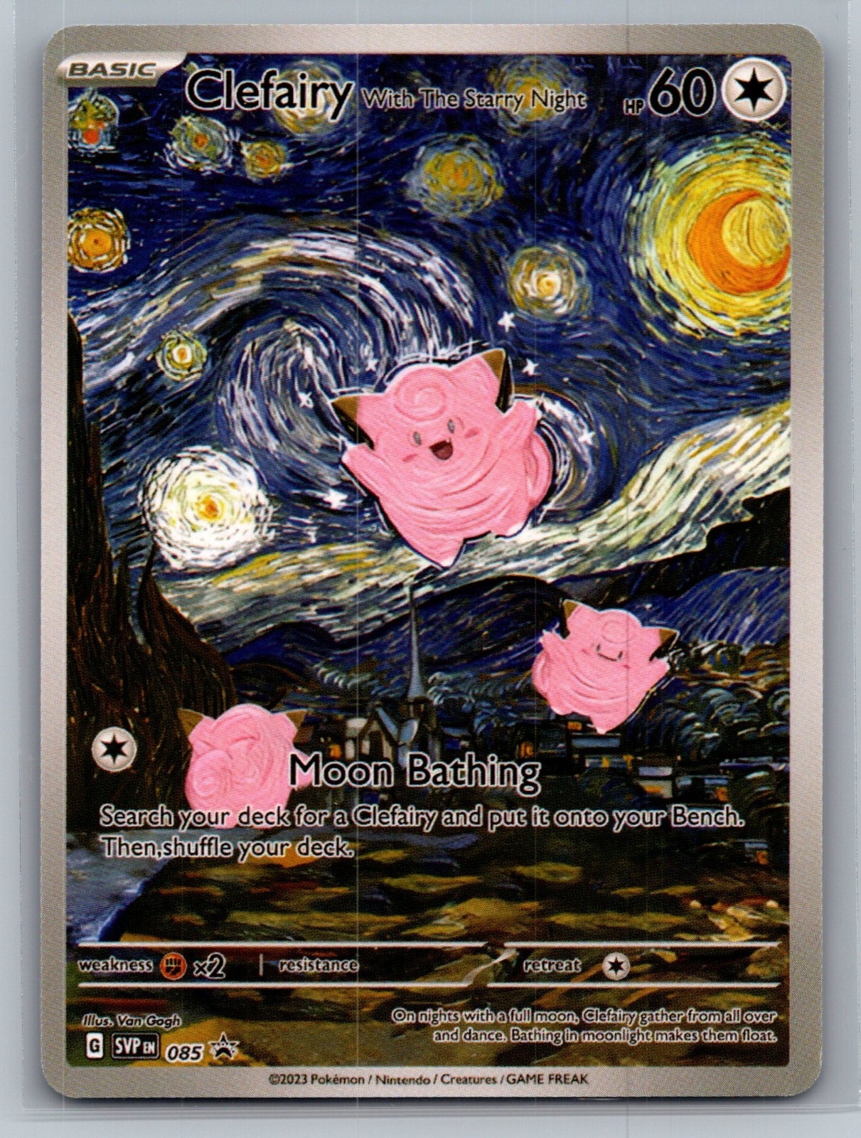 Clefairy  With The Starry Night ART CARD  Pokemon TCG 