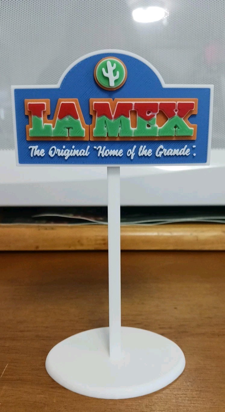 La Mex Mexican Restaurant Mini-Sign 6" Waikiki Anchorage Hawaii Vintage 1980s La Mex Mexican Restaurant Mini-Sign 6" Waikiki Anchorage Hawaii Vintage 1980s