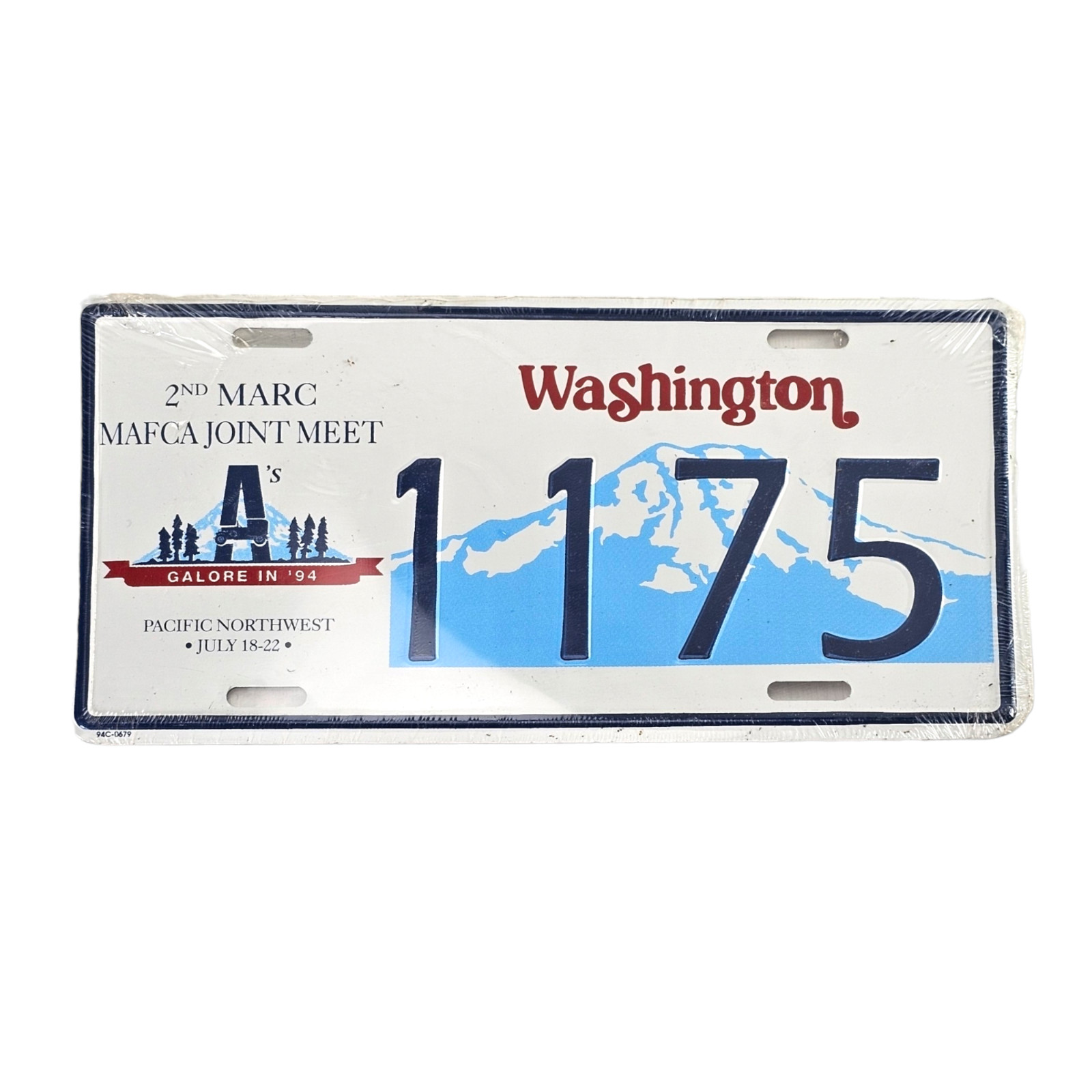 2nd Annual MAFCA Booster License Plate Model A Ford Club Washington NIP 6.5" 2nd Annual MAFCA Booster License Plate Model A Ford Club Washington NIP 6.5"