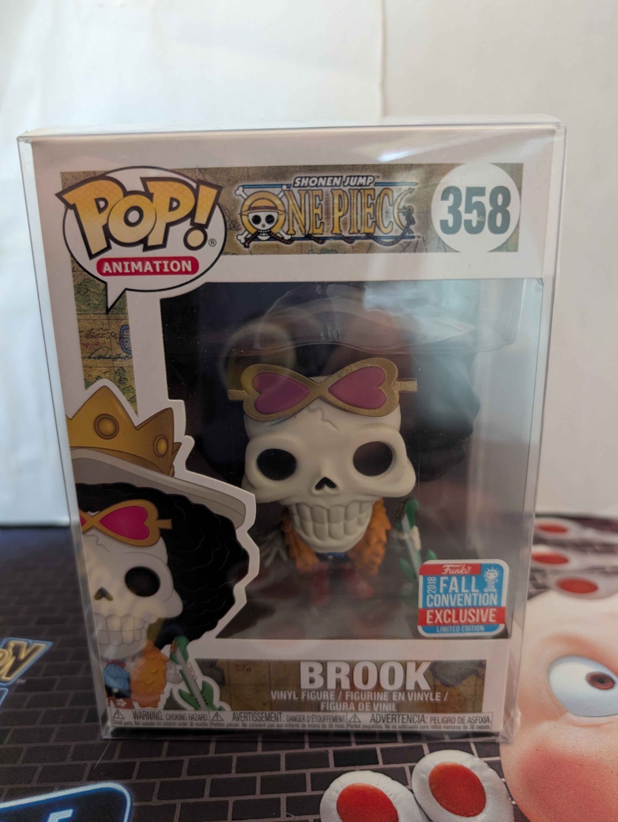 Funko Pop Vinyl: One Piece - Brook (w/ Guitar) - New York Comic Con JJL 180815 Funko Pop Vinyl: One Piece - Brook (w/ Guitar) - New York Comic Con JJL 180815