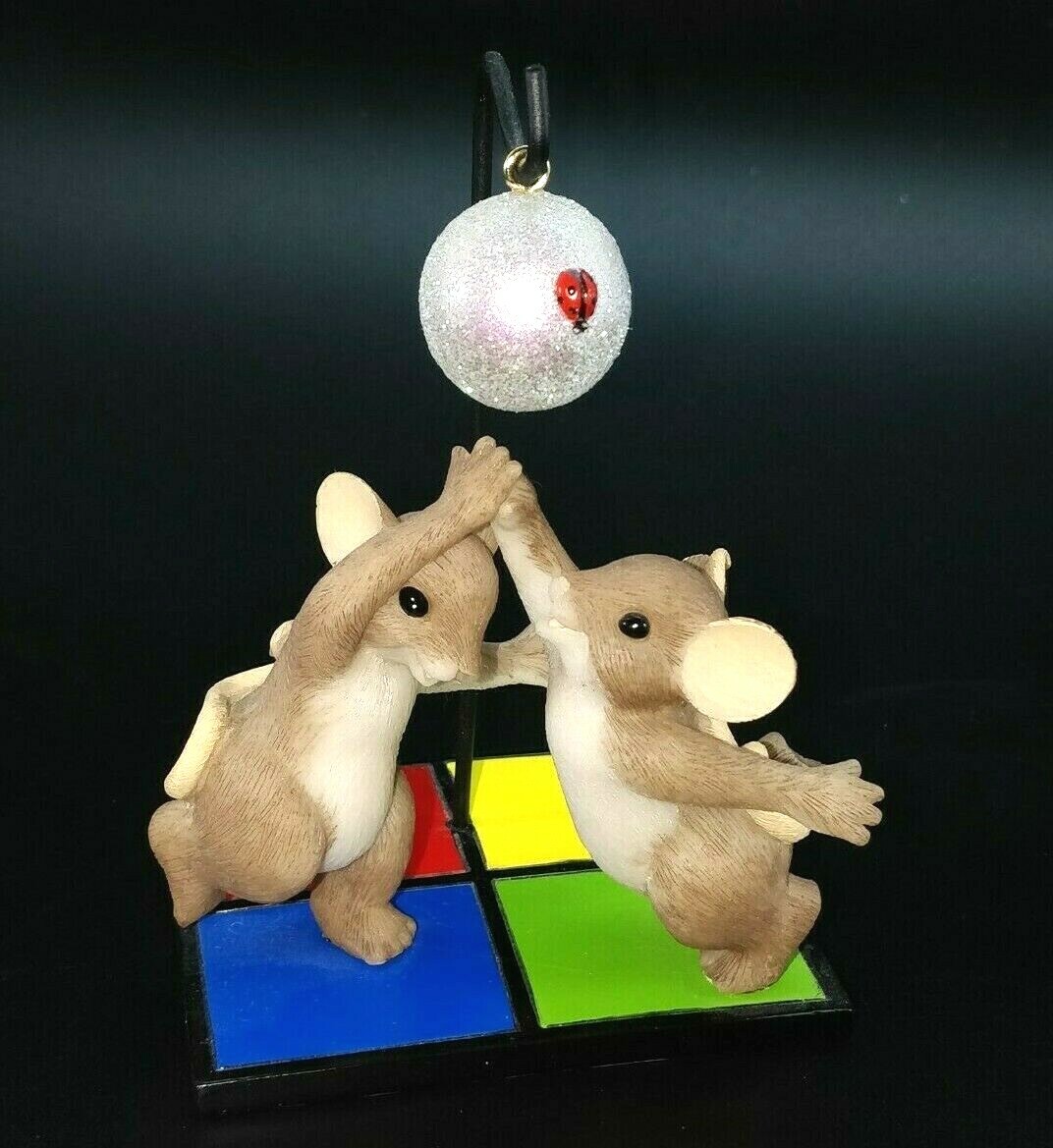 Fitz & Floyd Enesco Charming Tails Dancing Through Life With You Mouse Ornament