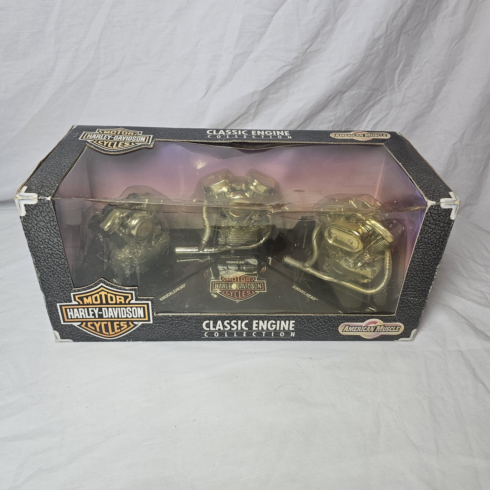 1998 Ertl Harley Davidson American Muscle Classic Engine Collection DAMAGED BOX 1998 Ertl Harley Davidson American Muscle Classic Engine Collection DAMAGED BOX