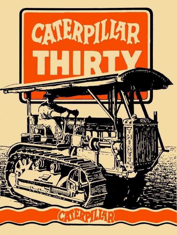 1927 Cat Model Thirty, 30 Tractor NEW METAL SIGN: 12x16" 
