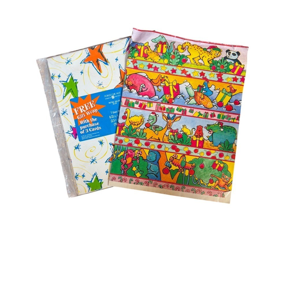 Vintage ephemera Highlights for Children Christmas Wrap American Greetings Stars Vintage ephemera Highlights for Children Christmas Wrap American Greetings Stars
