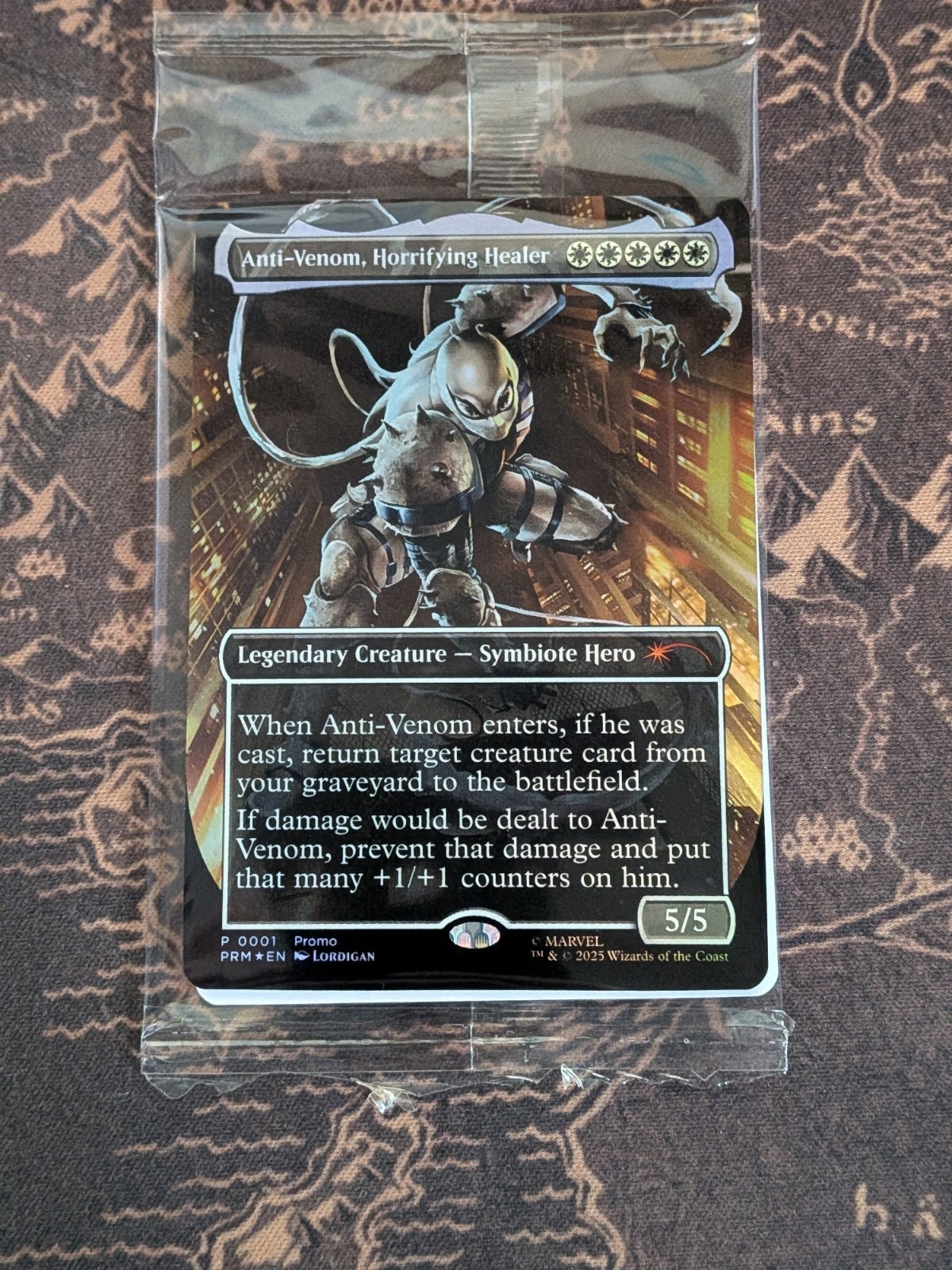 MTG Anti-Venom, Horrifying Healer Borderless Promo #1 Foil English NM Sealed MTG Anti-Venom, Horrifying Healer Borderless Promo #1 Foil English NM Sealed