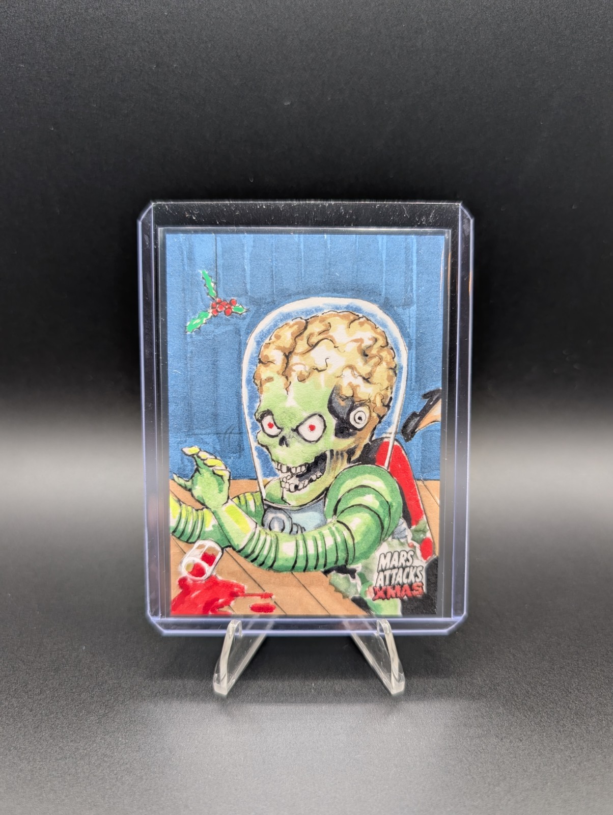 2026 Topps Mars Attacks Christmas Sketch Card 1/1 David Acevedo Auto 2026 Topps Mars Attacks Christmas Sketch Card 1/1 David Acevedo Auto