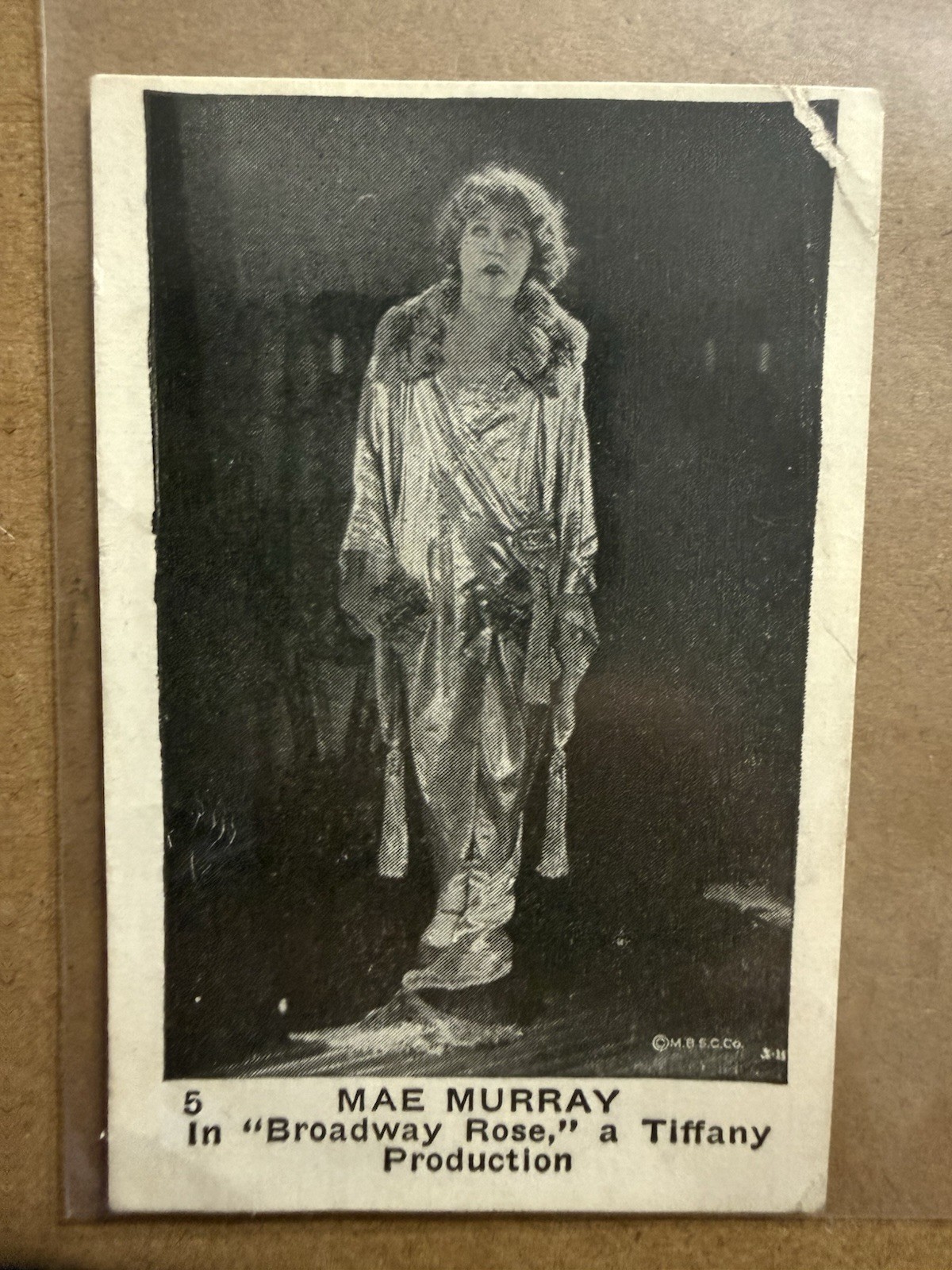 Vintage 1920s Neilsons Chocolate Trade Card #5 Mae Murray