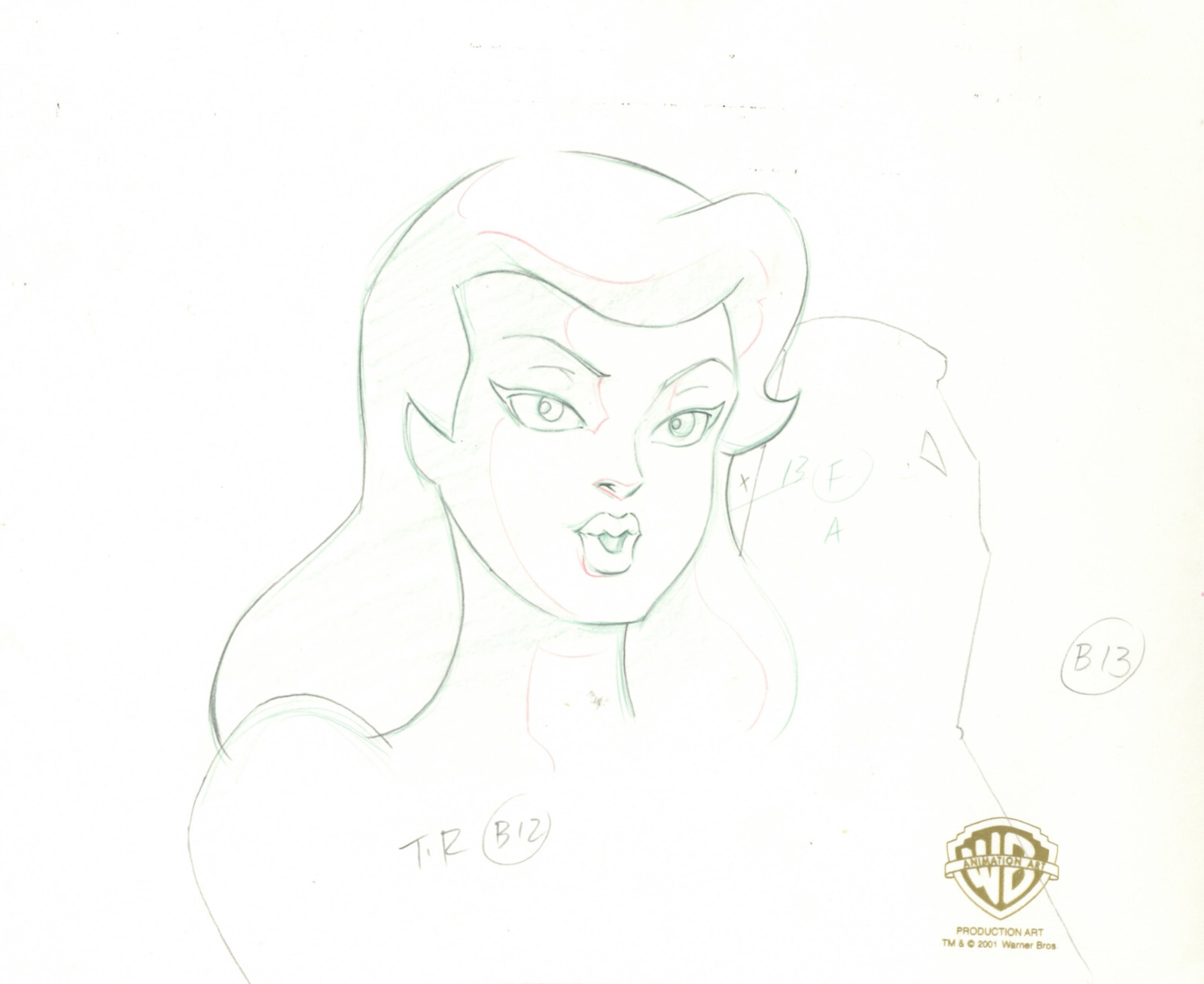Batman Animated Series- Original Production Drawing- Poison Ivy-Eternal Youth