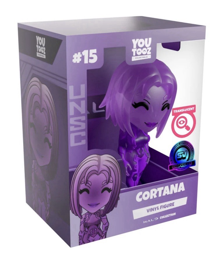 Youtooz Microsoft HALO Translucent Purple Cortana Vinyl Figure #15 Limited NEW