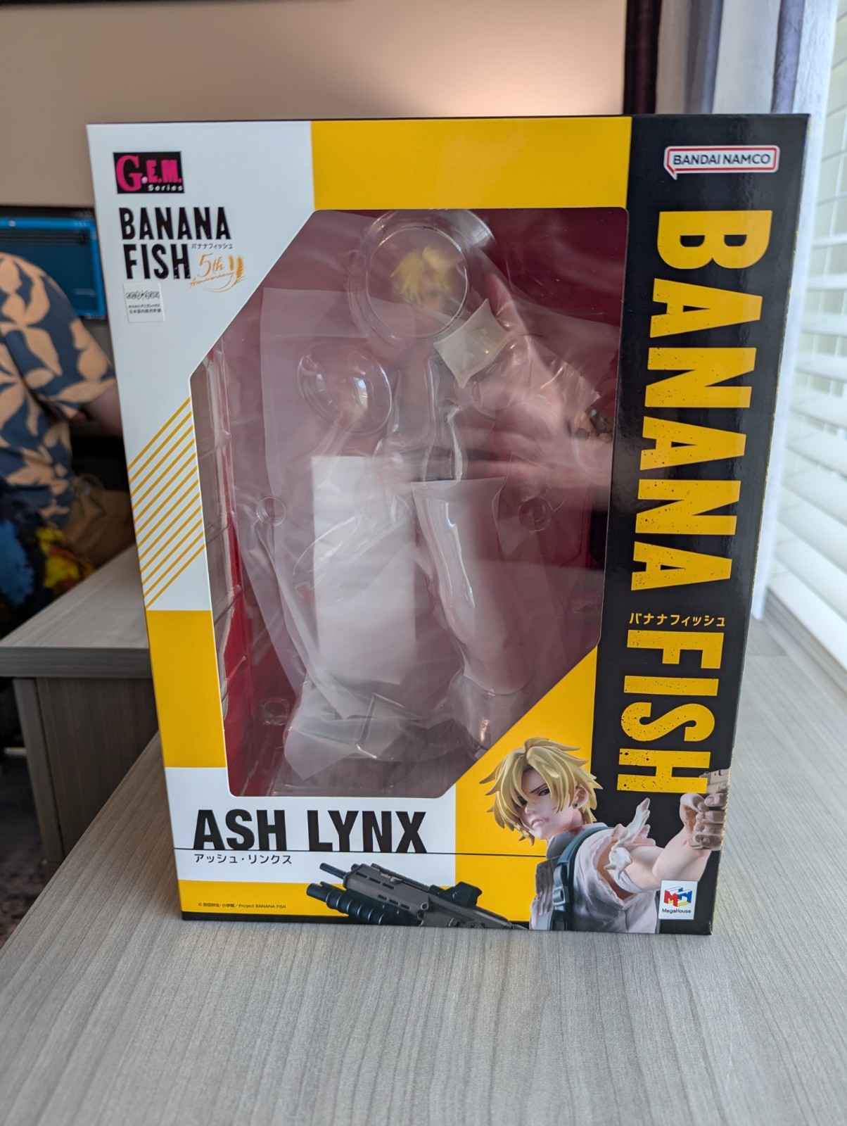 Banana Fish Ash Lynx Bandai Megahouse Gem Series Figure W/ Outer Box Banana Fish Ash Lynx Bandai Megahouse Gem Series Figure W/ Outer Box