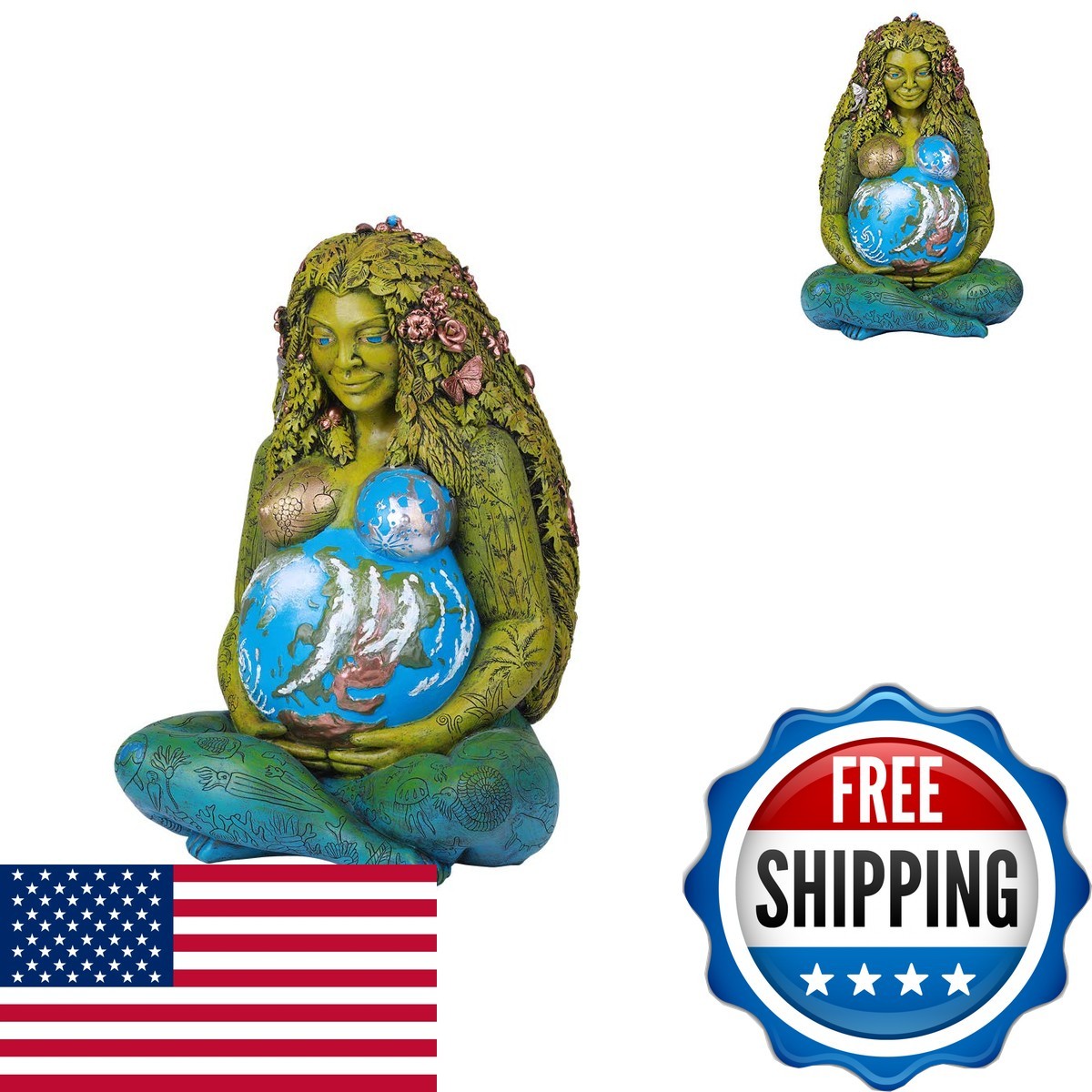 Pacific Giftware Millennial Gaia By Oberon Zell (14") 13383 Pacific Giftware Millennial Gaia By Oberon Zell (14") 13383