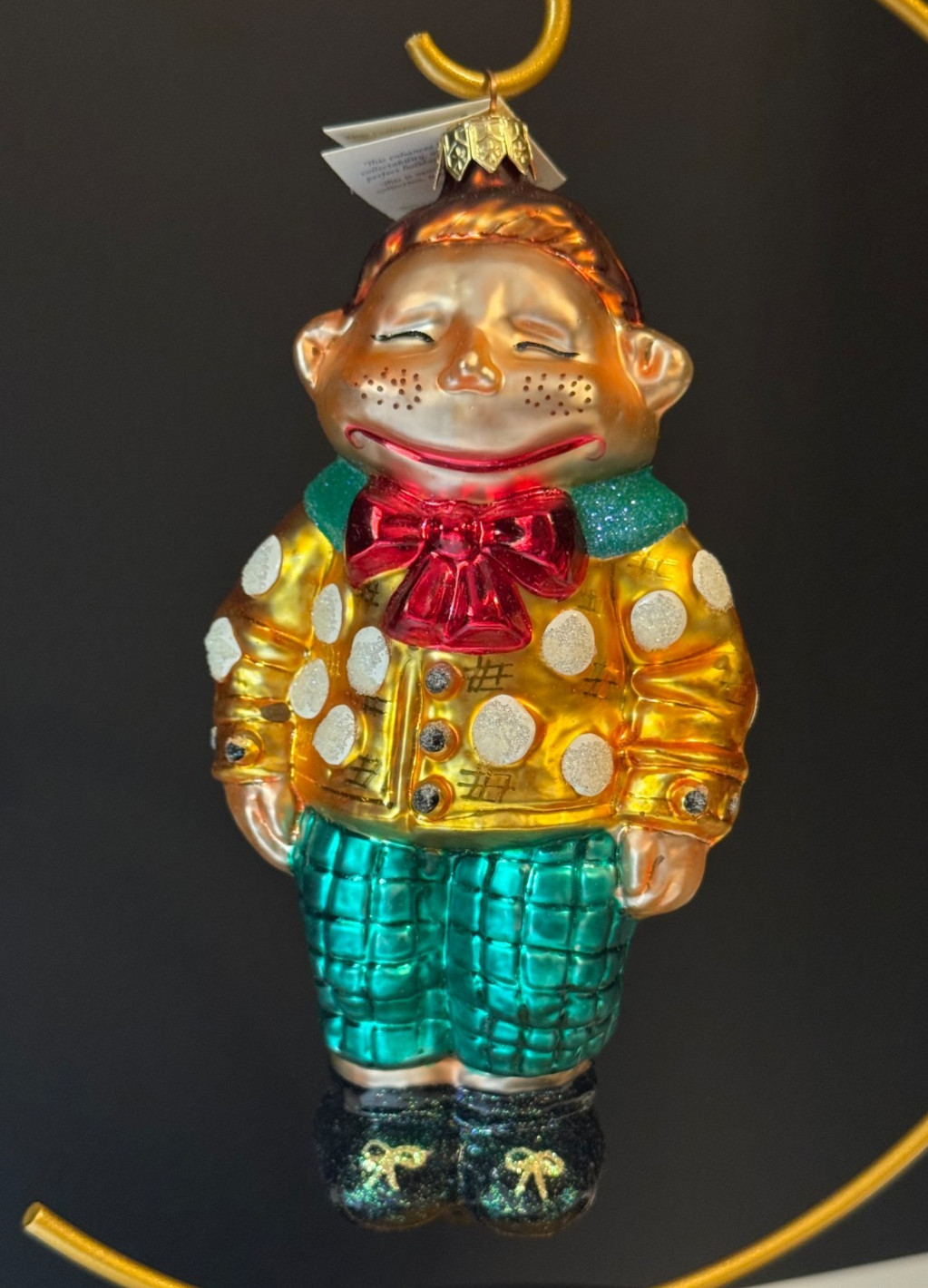 Vintage Christopher Radko JINKS CLOWN Freckles Christmas Ornament Glass 1998 Vintage Christopher Radko JINKS CLOWN Freckles Christmas Ornament Glass 1998
