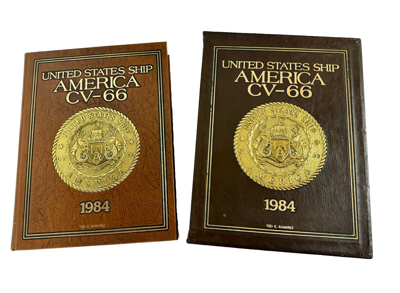 USS AMERICA CV-66 U.S Navy 1984 Original Cruise Book w/ Protective Binder