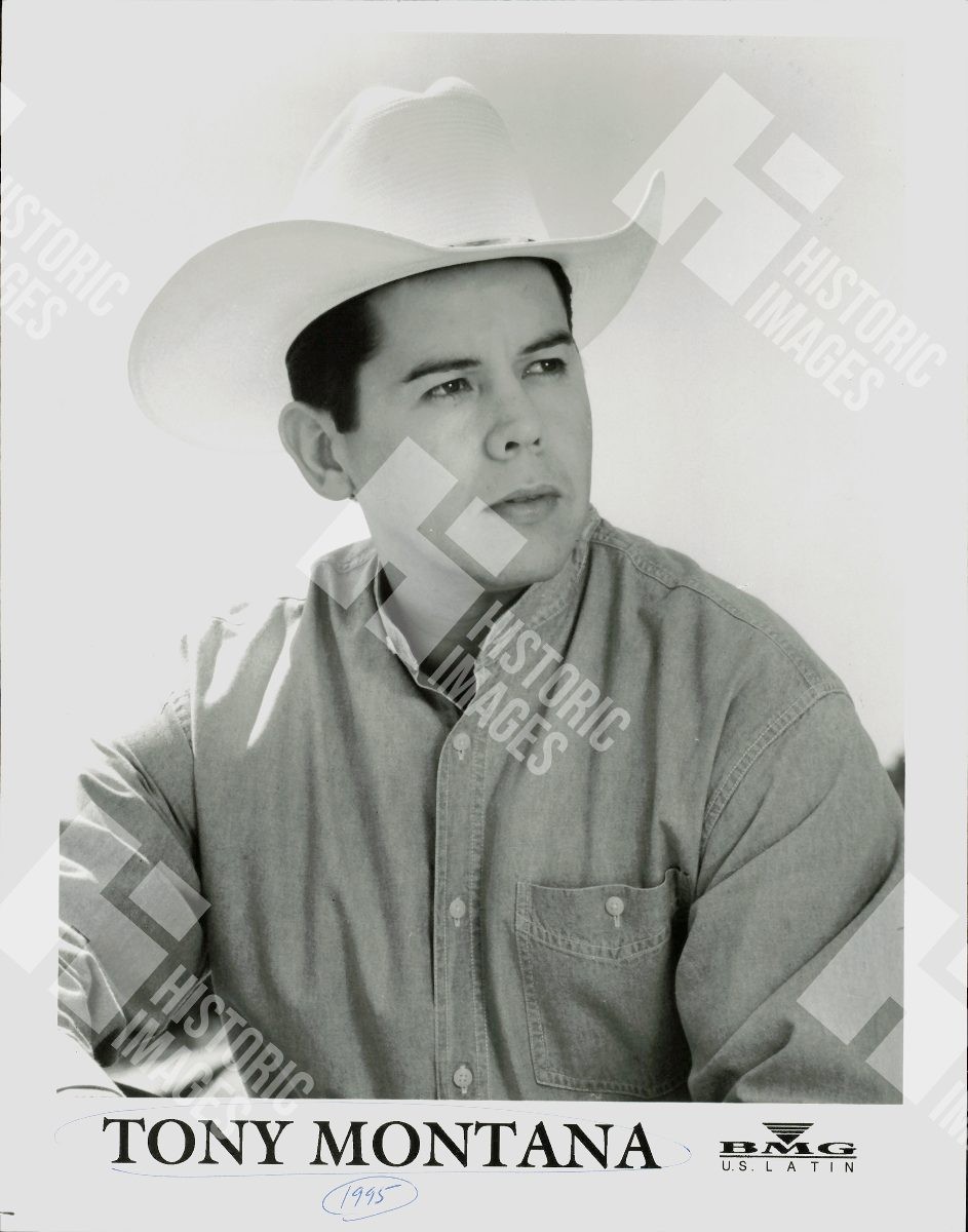 1995 Portrait of Tony Montana wearing a cowboy hat 1995 Portrait of Tony Montana wearing a cowboy hat