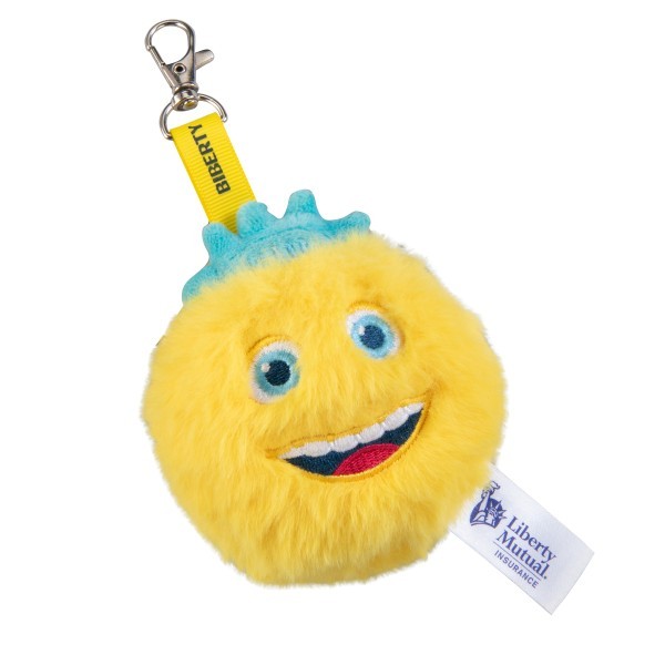 Liberty Biberty Keychain 3" Plush Yellow Liberty Mutual NEW Sealed NO BACKPACK 
