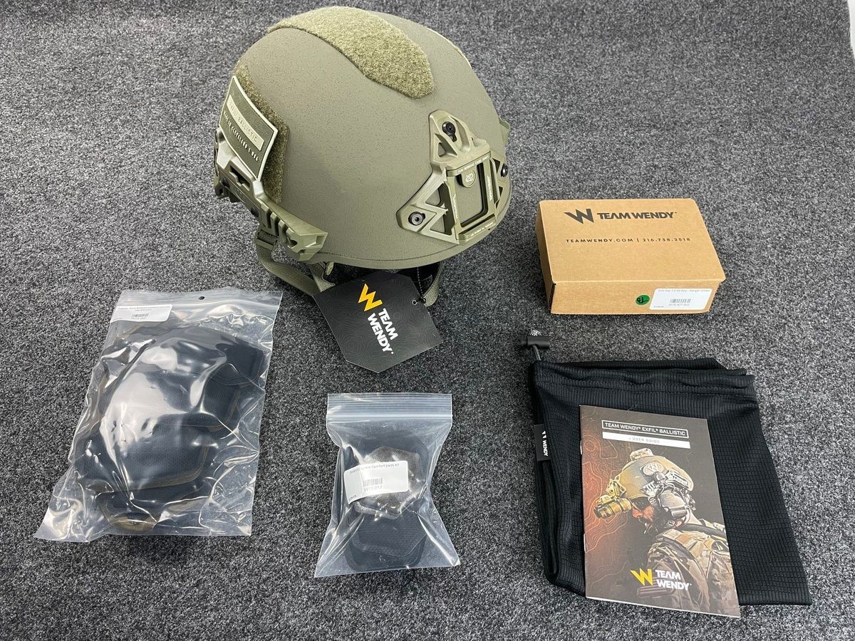 TEAM WENDY EXFIL Ballistic Helmet Ranger Green Size 1 M/L TEAM WENDY EXFIL Ballistic Helmet Ranger Green Size 1 M/L