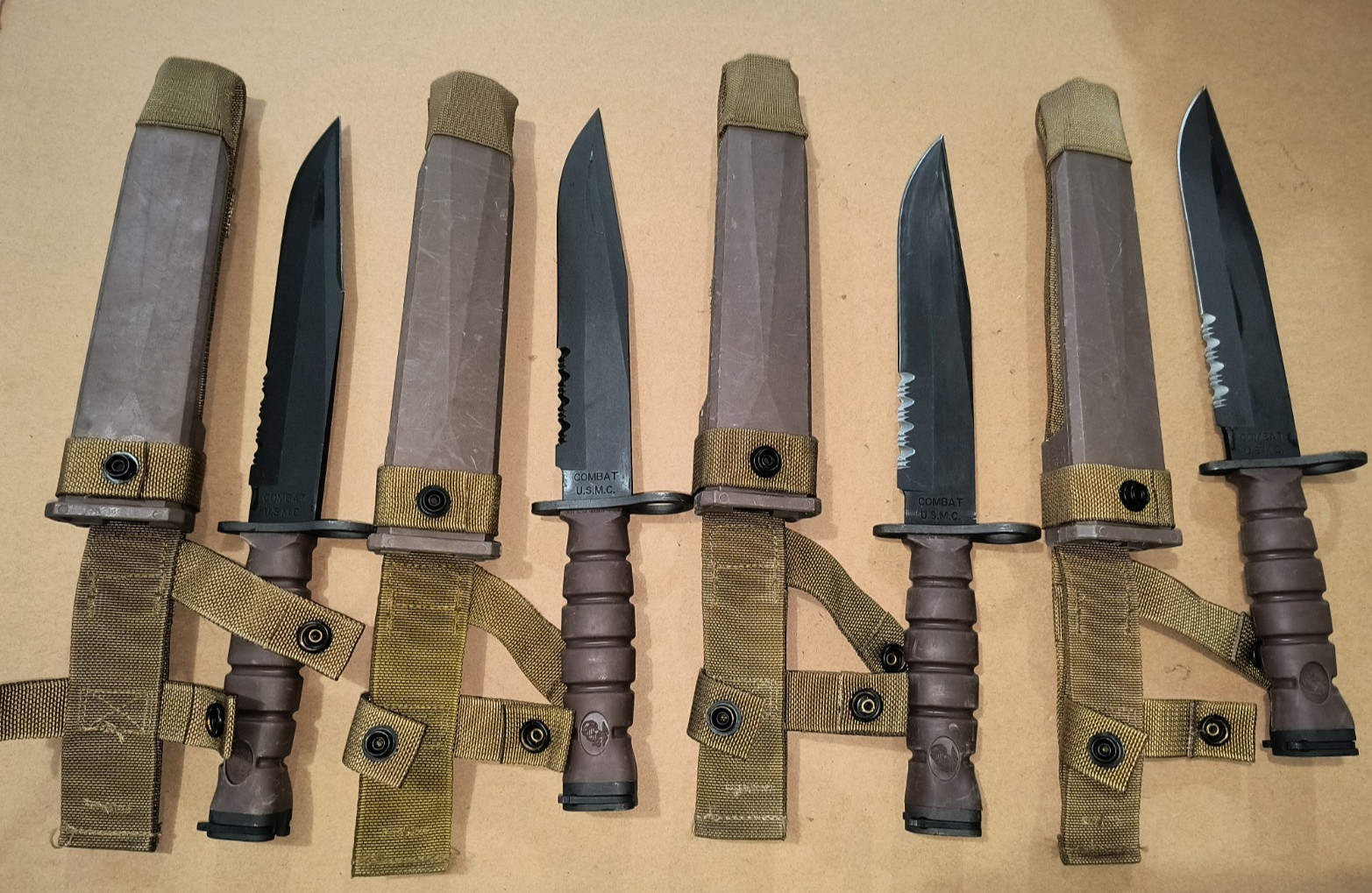 Vintage OKC-3S Combat Knife Bayont Genuine USMC + Scabbard Ontario Knife Co USA Vintage OKC-3S Combat Knife Bayont Genuine USMC + Scabbard Ontario Knife Co USA