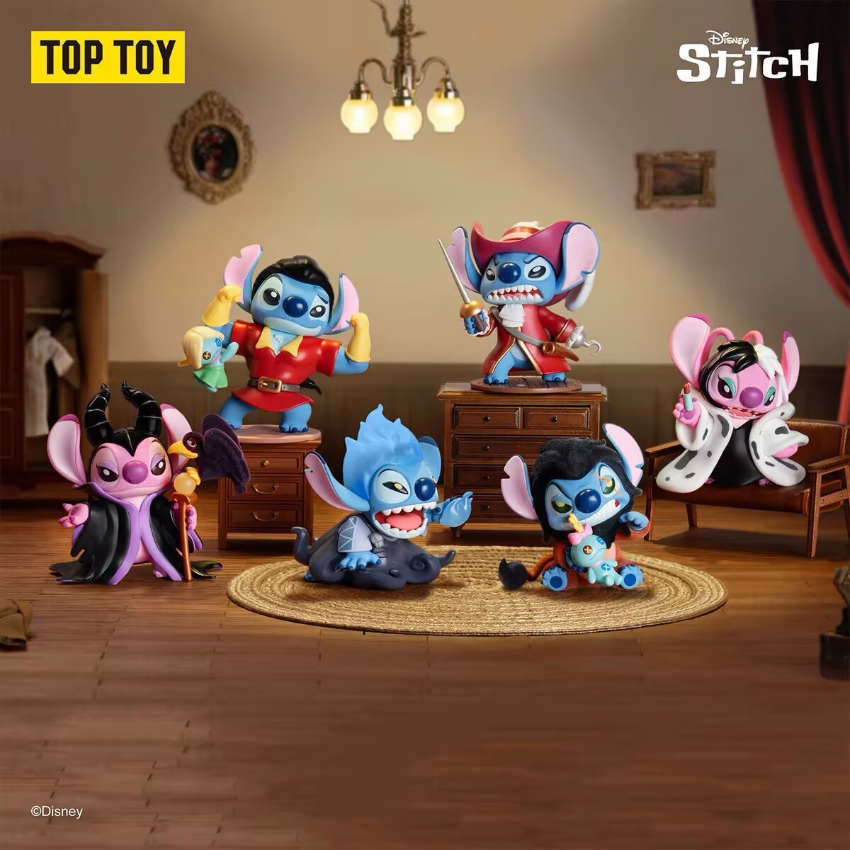 TOPTOY Disney Stitch & Angel × Villains Magical Closet Series Blind Box