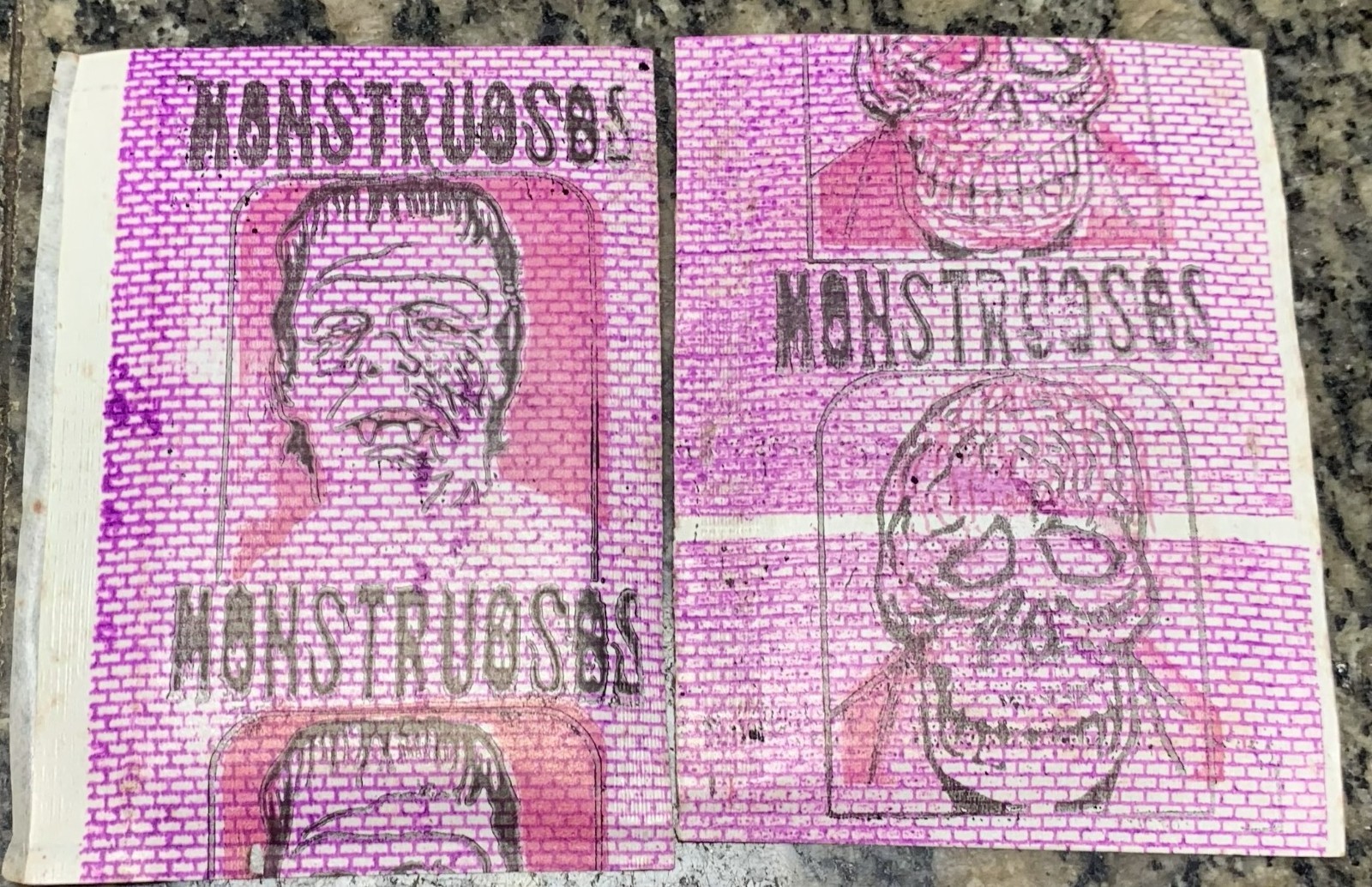 1980s Venezuela Vintage MONSTRUOSOS Frankenstein Horror Sealed Sticker Pack 1980s Venezuela Vintage MONSTRUOSOS Frankenstein Horror Sealed Sticker Pack
