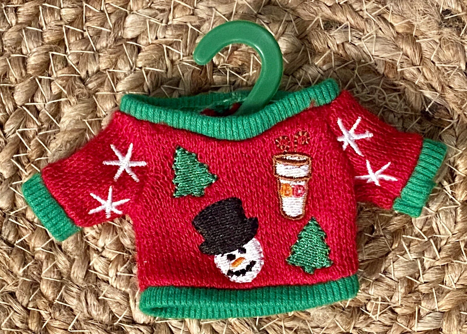 SALE Dunkin Donuts Ugly Christmas Sweater Card Holder Holiday Ornament 2014 New SALE Dunkin Donuts Ugly Christmas Sweater Card Holder Holiday Ornament 2014 New