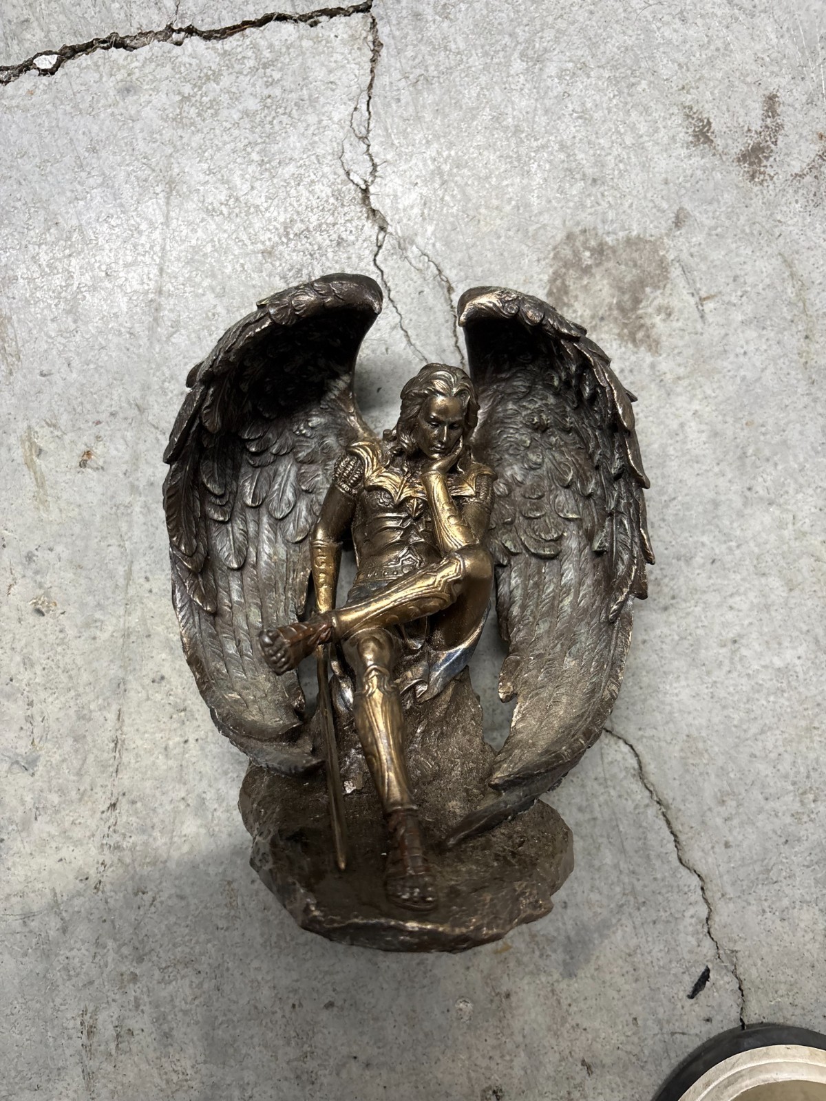 Veronese Design Cold Cast Bronze Statue of the Fallen Angel Veronese Design Cold Cast Bronze Statue of the Fallen Angel