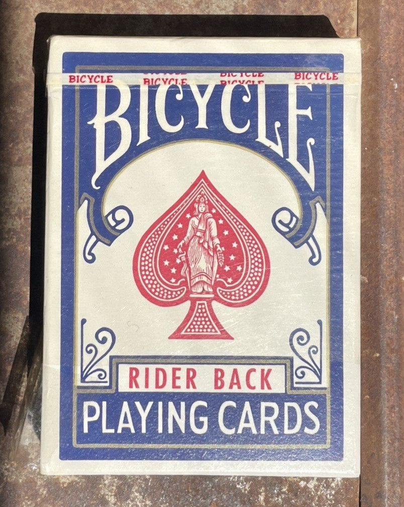 Vintage Deck 1965-1972 Bicycle 808 Rider Back Playing Cards Blue Stamp Seal NIB Vintage Deck 1965-1972 Bicycle 808 Rider Back Playing Cards Blue Stamp Seal NIB