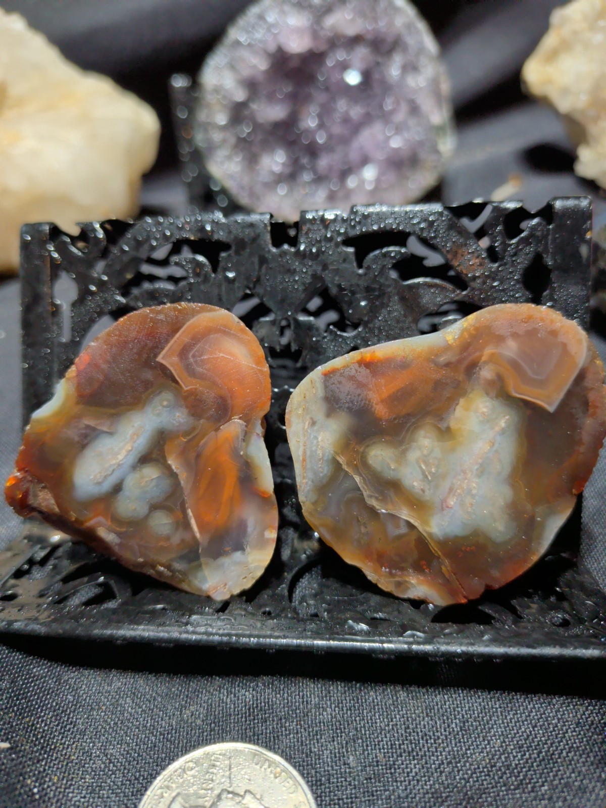Lake Superior Agate Cut Unpolished Specimen (Total Weight 107Grams) Lake Superior Agate Cut Unpolished Specimen (Total Weight 107Grams)