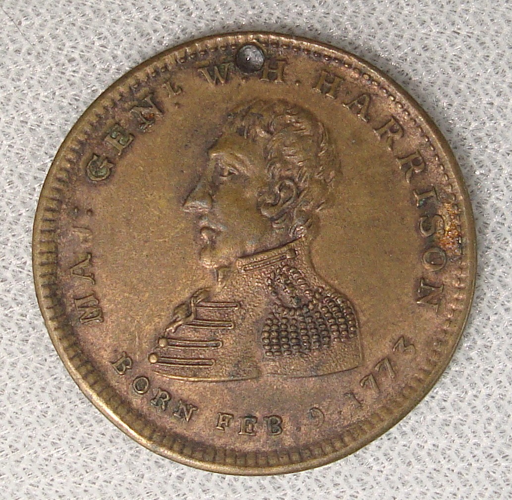 1840 William Henry Harrison Campaign Token "The People's Choice" XF 1840 William Henry Harrison Campaign Token "The People's Choice" XF