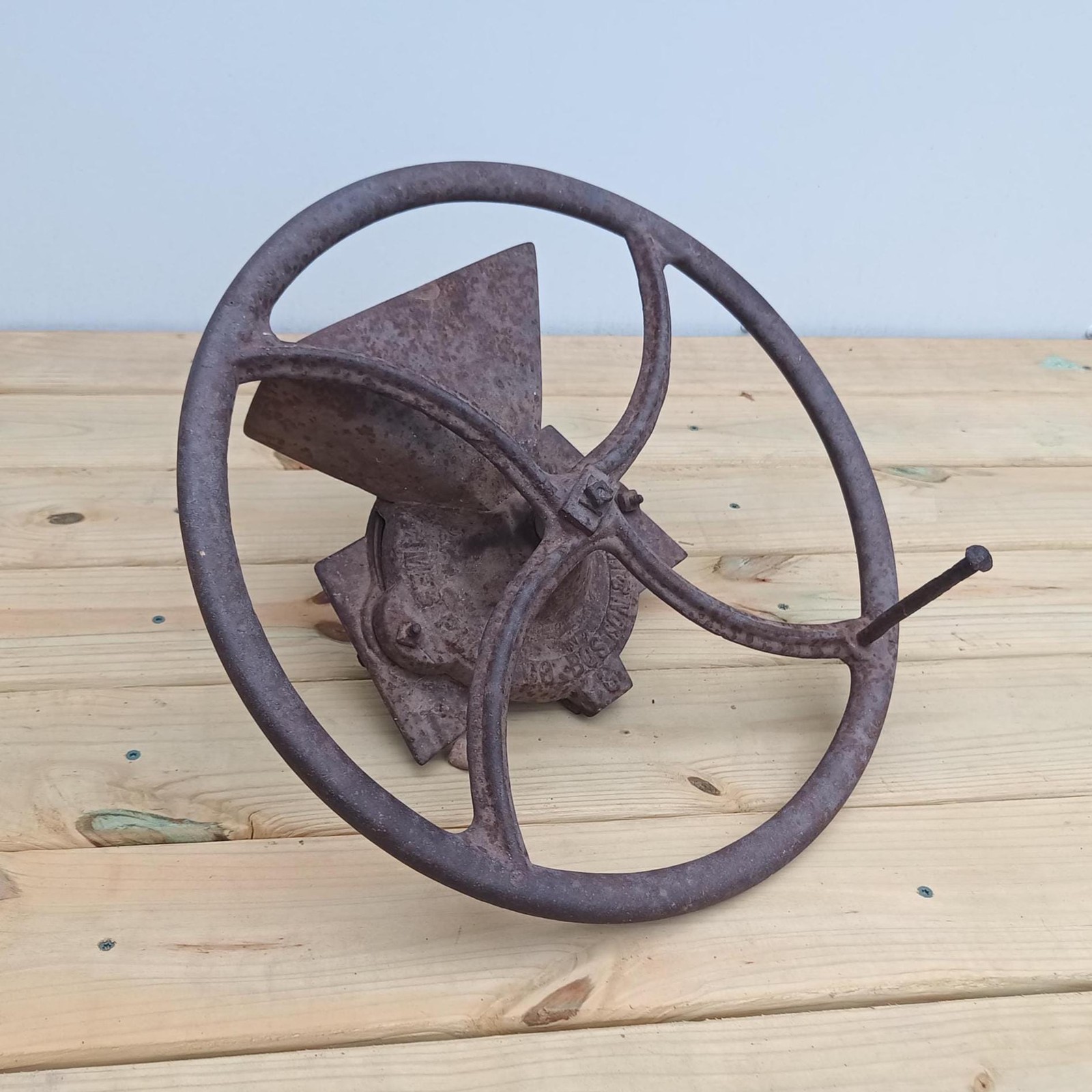 20" Large Antique Wilson Brothers Cast Iron Feed Mill Grinder 20" Large Antique Wilson Brothers Cast Iron Feed Mill Grinder