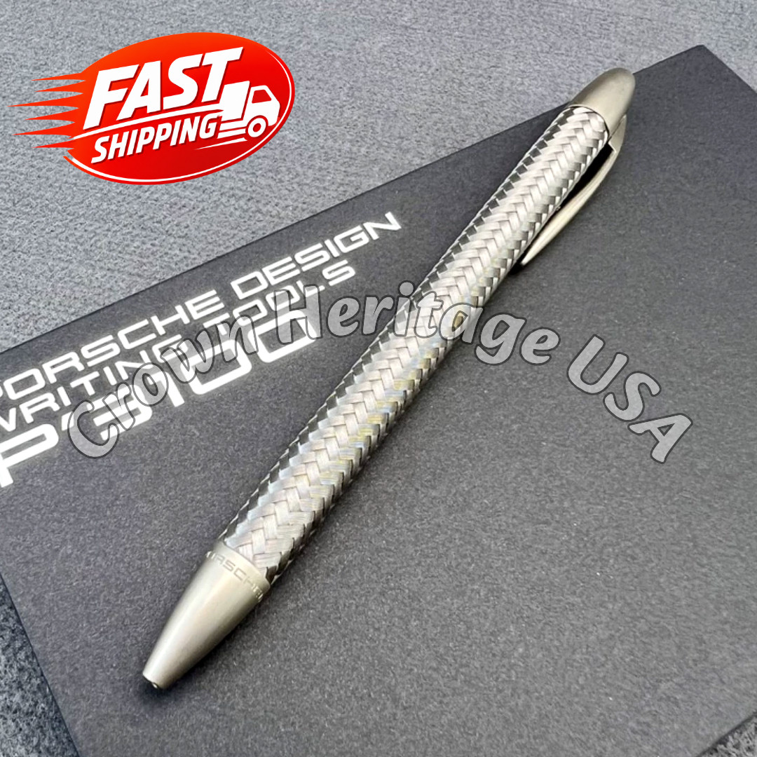 Hot Porsche Design Tec Flex P3100 Braided Weave Ballpoint Pen Collectors Gift Hot Porsche Design Tec Flex P3100 Braided Weave Ballpoint Pen Collectors Gift