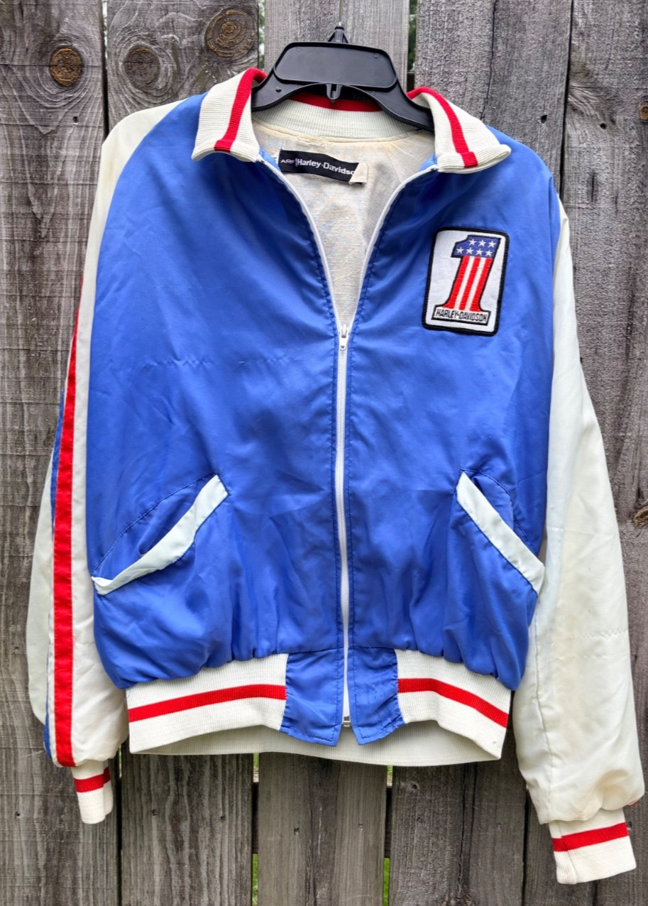 Vintage Harley Davidson EVIL KNIEVEL Motorcycle Stunt Jacket medium 1970’s Vintage Harley Davidson EVIL KNIEVEL Motorcycle Stunt Jacket medium 1970’s