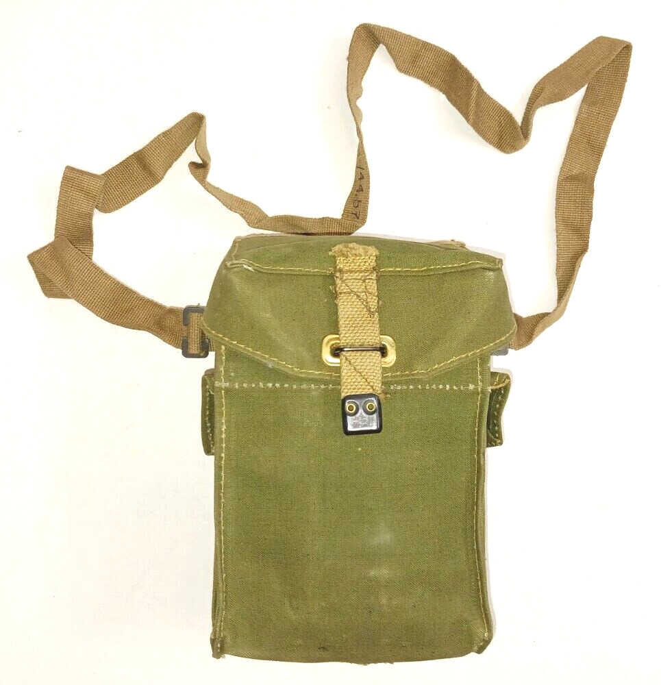 Genuine WWII Dated Webbing Haversack British Engineer Canvas Shoulder Bag Genuine WWII Dated Webbing Haversack British Engineer Canvas Shoulder Bag