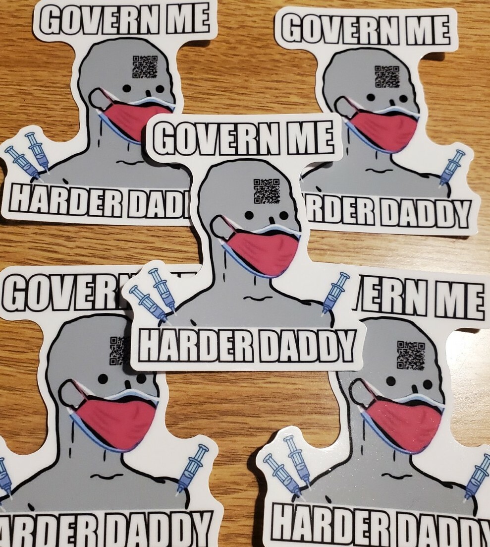 GOVERN ME HARDER NPC Stickers 5 PACK LOT PLANDEMIC OBEY SHEEPLE π Anti Mask π· GOVERN ME HARDER NPC Stickers 5 PACK LOT PLANDEMIC OBEY SHEEPLE π Anti Mask π·