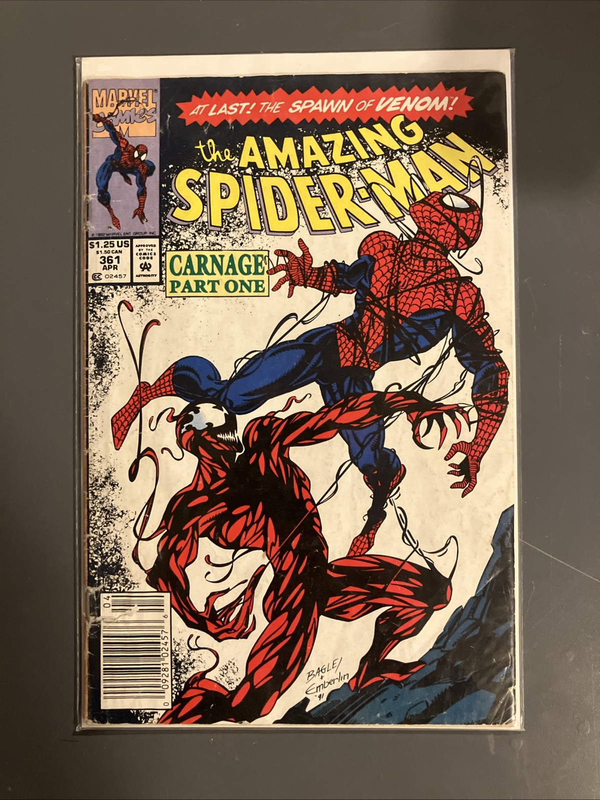 The Amazing Spider-Man #361 (Marvel Comics April 1992)