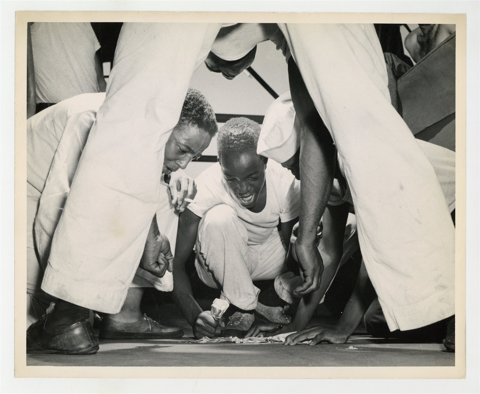 African American Coast Guardsmen 1943 Craps Gambling Black Military Photo J15592 African American Coast Guardsmen 1943 Craps Gambling Black Military Photo J15592