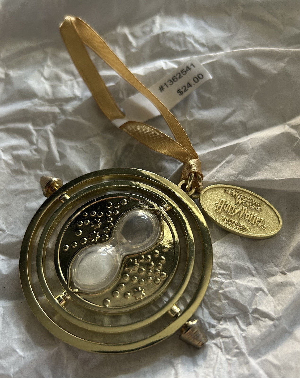 Universal Studios Wizarding World of Harry Potter Hourglass Holiday Ornament NWT