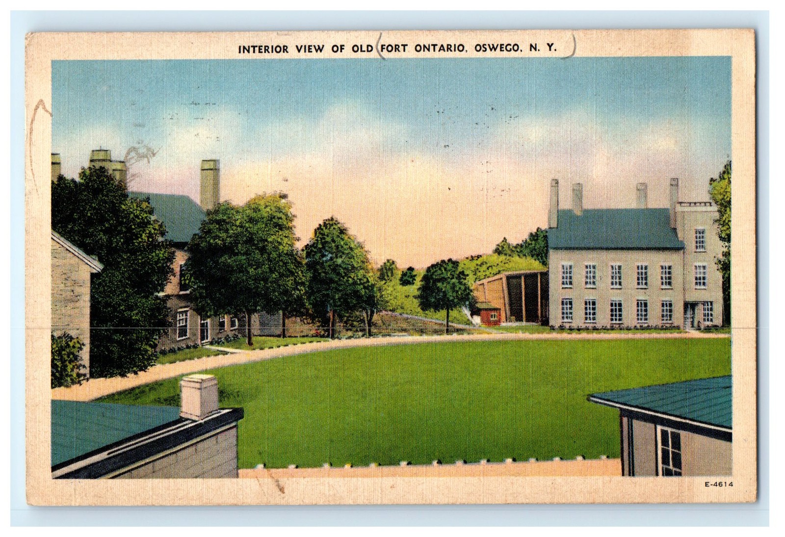 Old Fort Ontario Interior View Oswego New York NY Postcard (MY14) Old Fort Ontario Interior View Oswego New York NY Postcard (MY14)